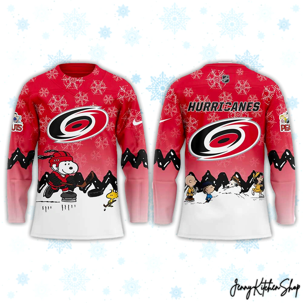Carolina Hurricanes Peanuts Winter Hockey Jersey