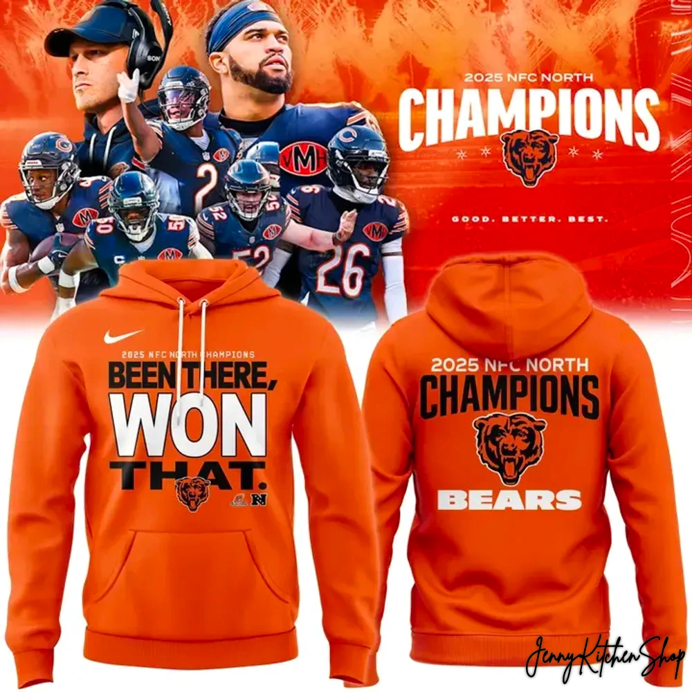 Chicago Bears 2025 NFC North Champions Limited Hoodie