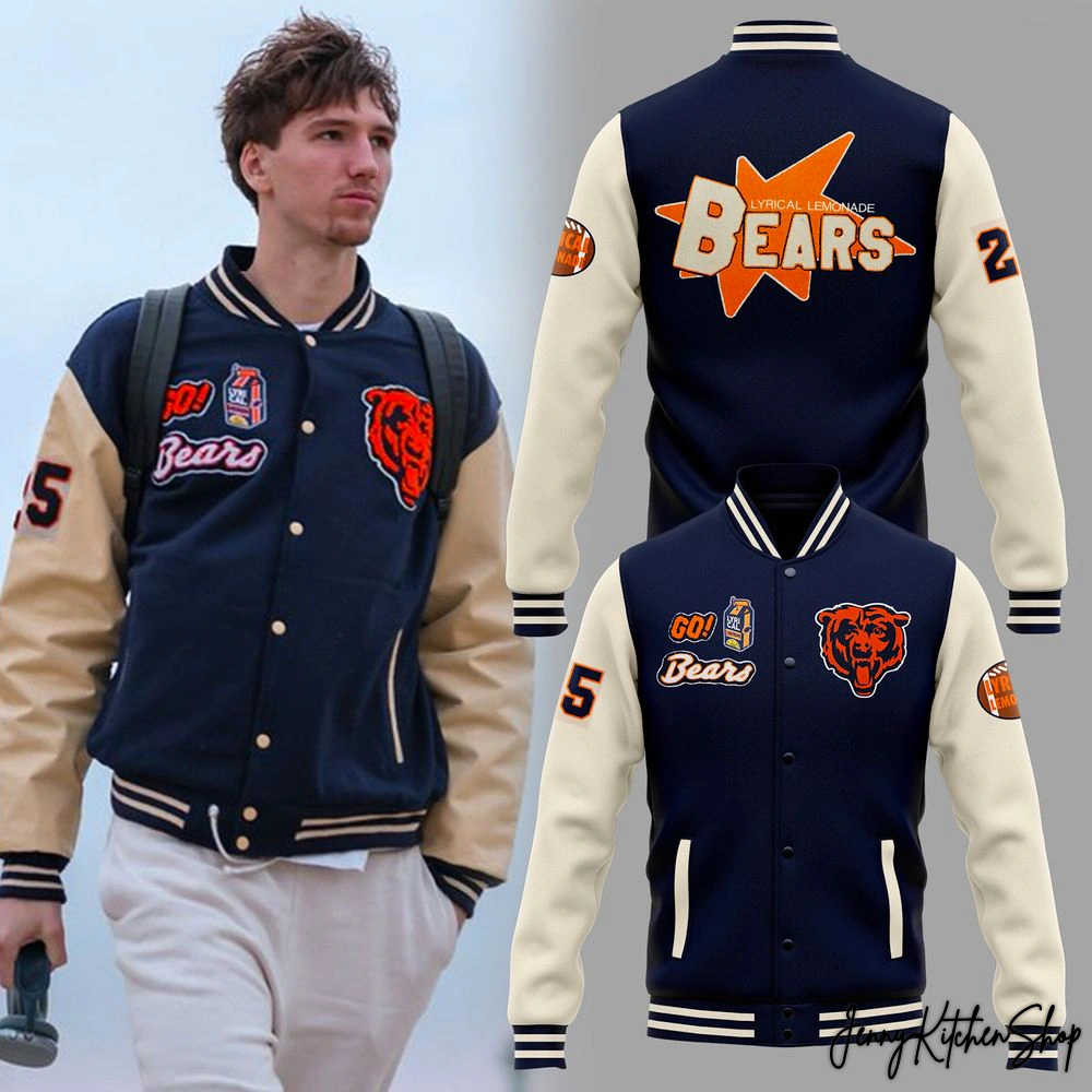Chicago Bears Lyrical Lemonade 2025 New Baseball Jacket