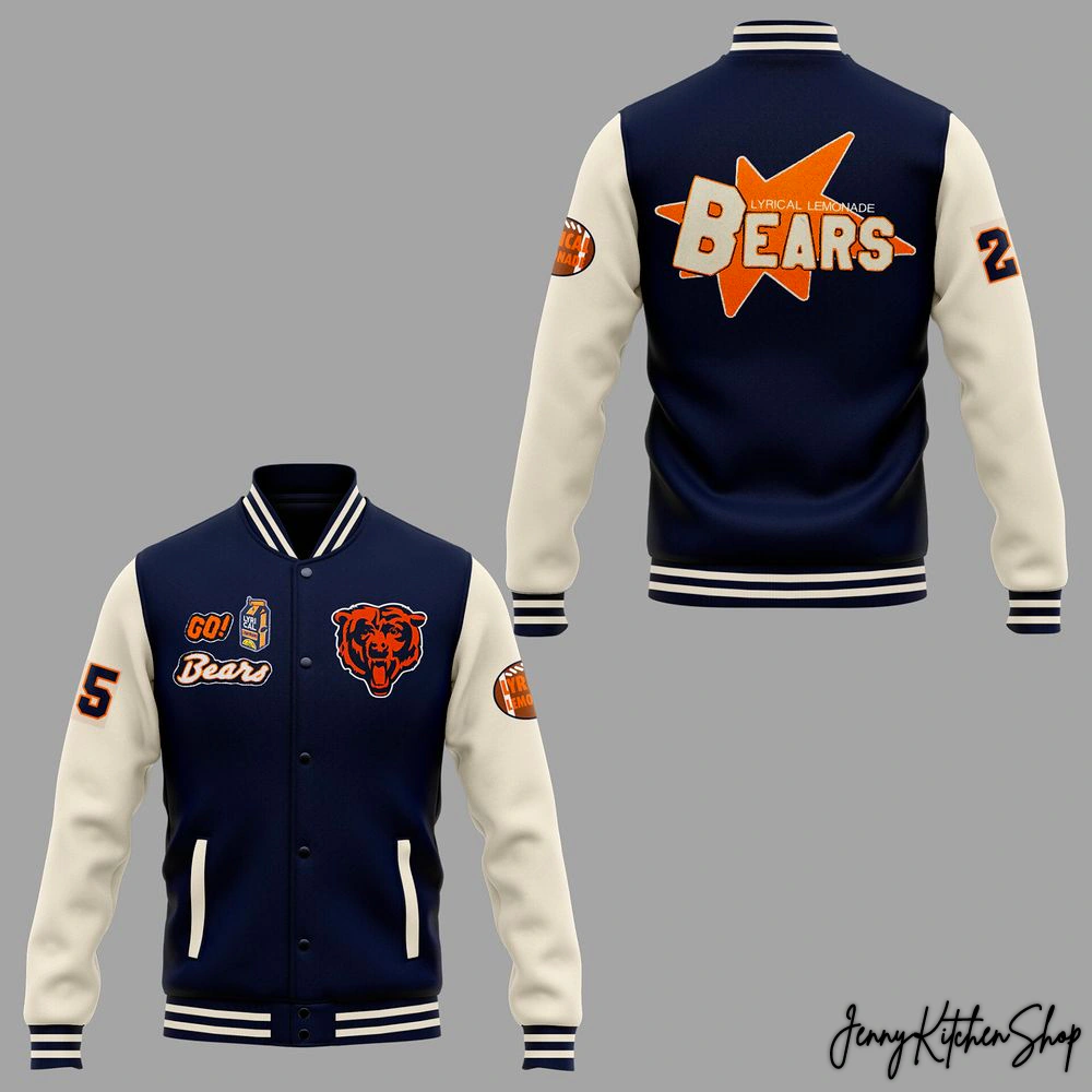 Chicago Bears Lyrical Lemonade 2025 New Baseball Jacket