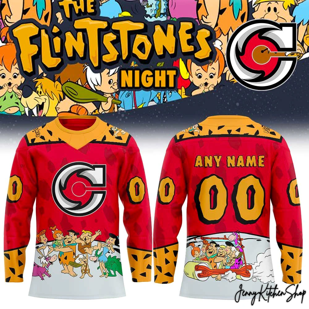 Cincinnati Cyclones Flintstone Night Limited Hockey Jersey Cincinnati Cyclones Flintstone Night Limited Hockey Jersey