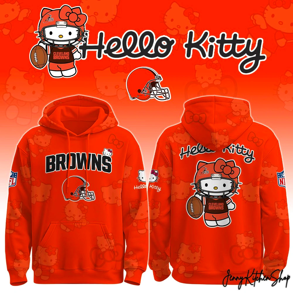 Cleveland Browns Hello Kitty For Fans Hoodie