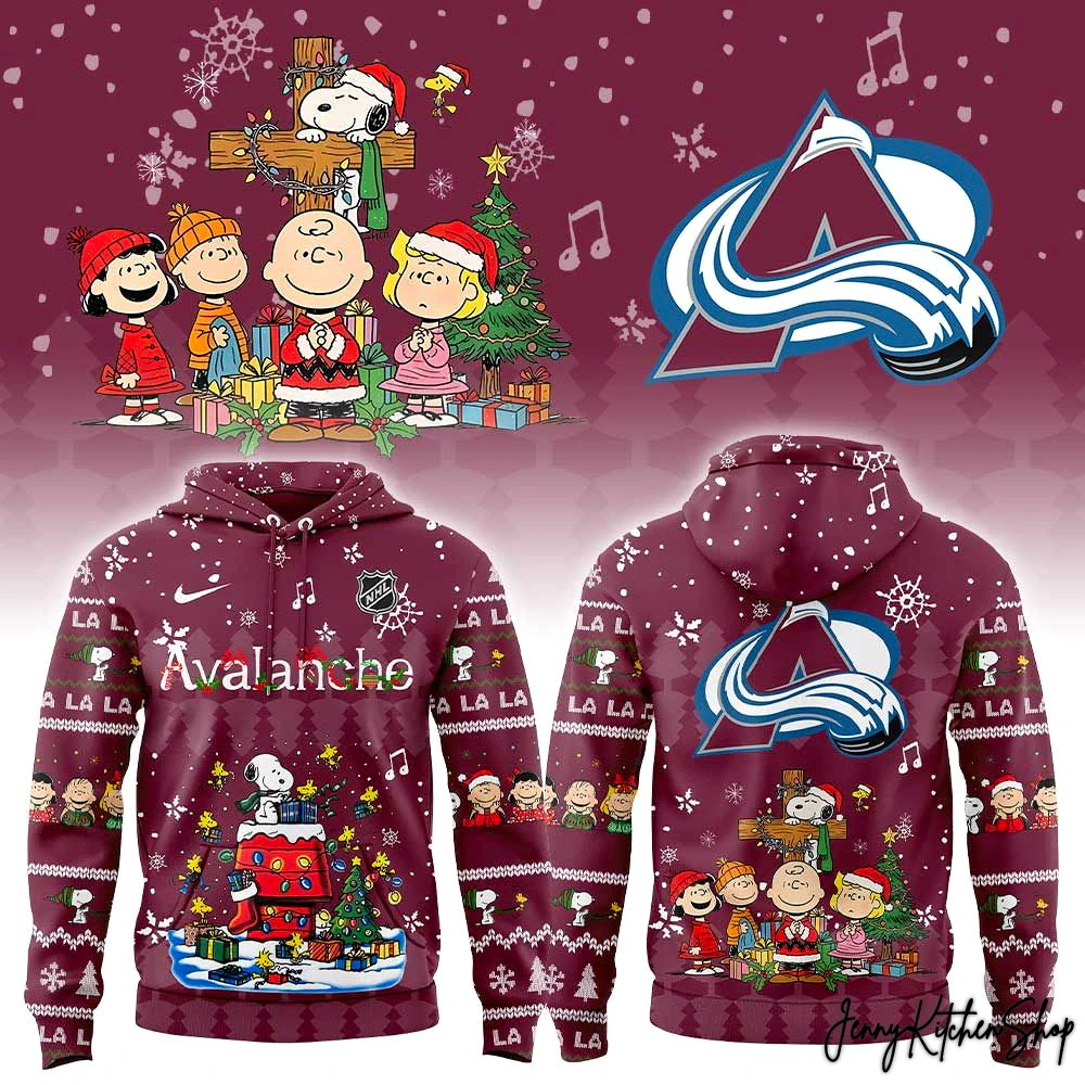 Colorado Avalanche Peanuts Christmas Hoodie Colorado Avalanche Peanuts Christmas Hoodie