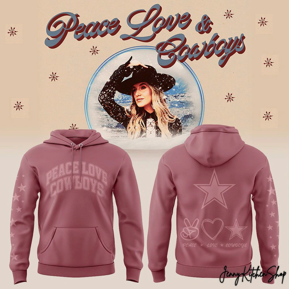 Dallas Cowboys x Lainey Wilson Peace For Fans Hoodie, Sweatshirt