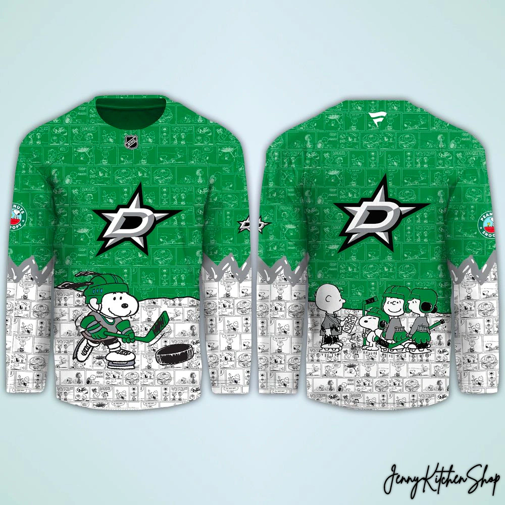 Dallas Stars Peanuts Limited Edition Hockey Jersey