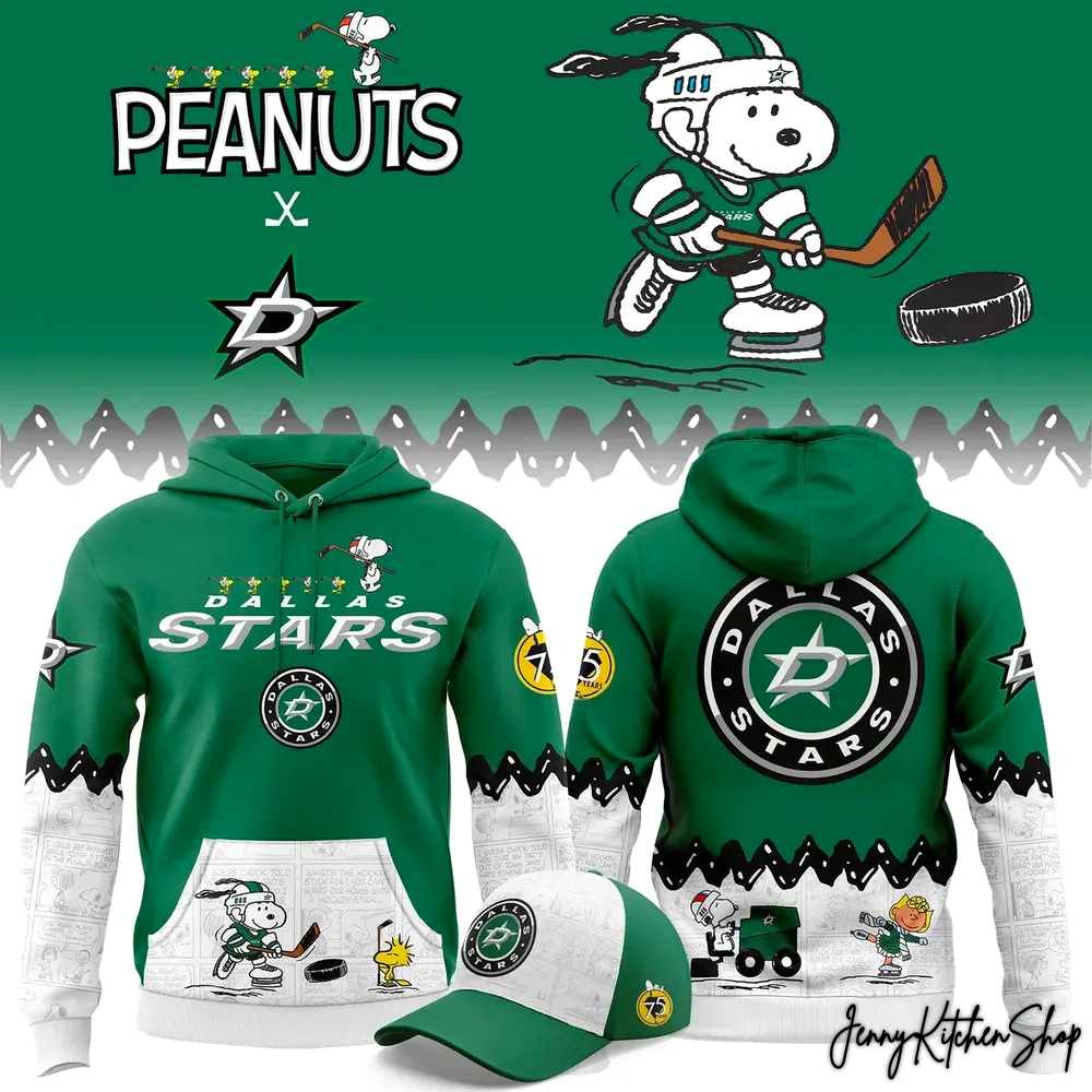 Dallas Stars Peanuts Night For Fan Hoodie