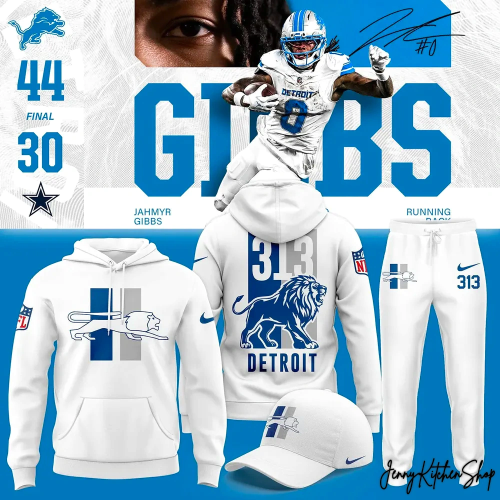 Detroit Lions 313 Grit 2025 New Collection Hoodie
