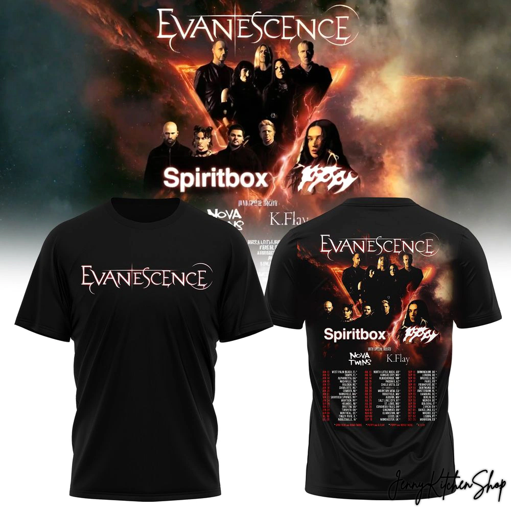 Evanescence US & UK 2026 World Tour Collection Shirt, Hoodie