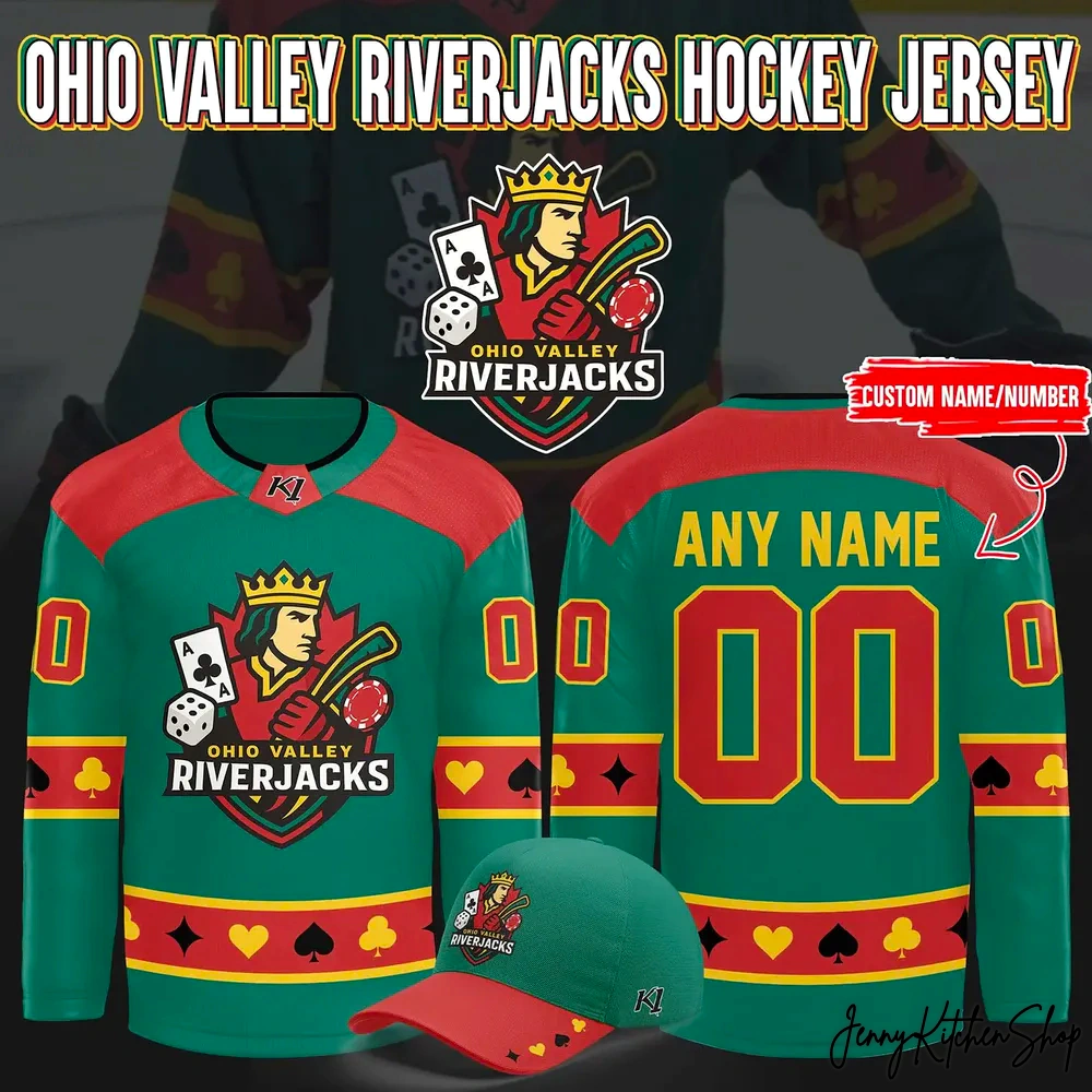 Evansville Thunderbolts x Ohio Valley River Jacks Hockey Jersey Evansville Thunderbolts x Ohio Valley River Jacks Hockey Jersey