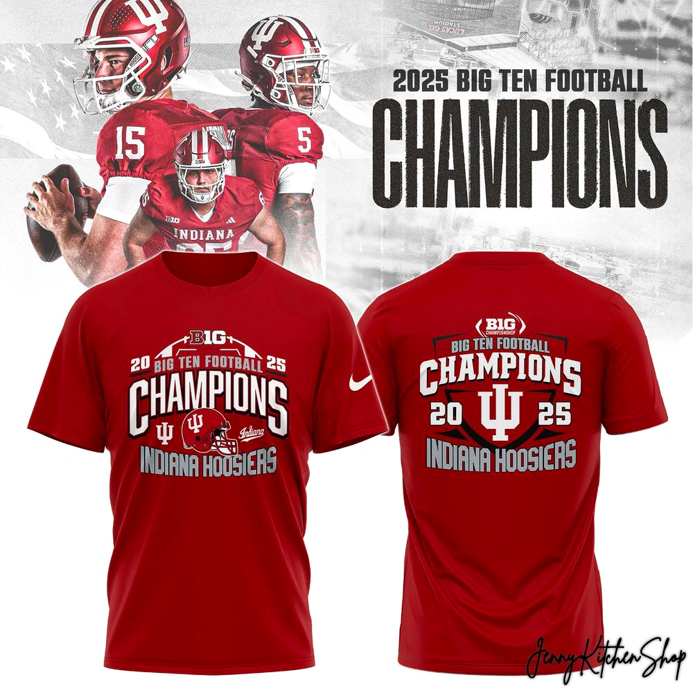 Indiana Hoosiers 2025 Big Ten Champions Hoodie