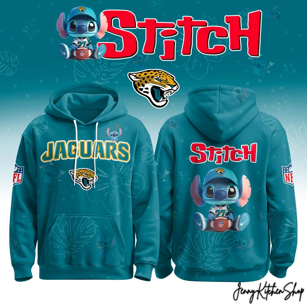 Jacksonville Jaguars x Lilo & Stitch 2026 New Hoodie