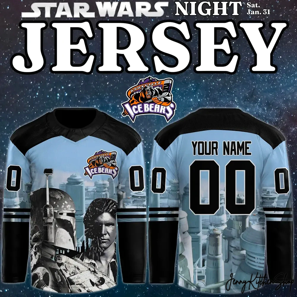 Knoxville Ice Bears Star Wars New Hockey Jersey Knoxville Ice Bears Star Wars New Hockey Jersey