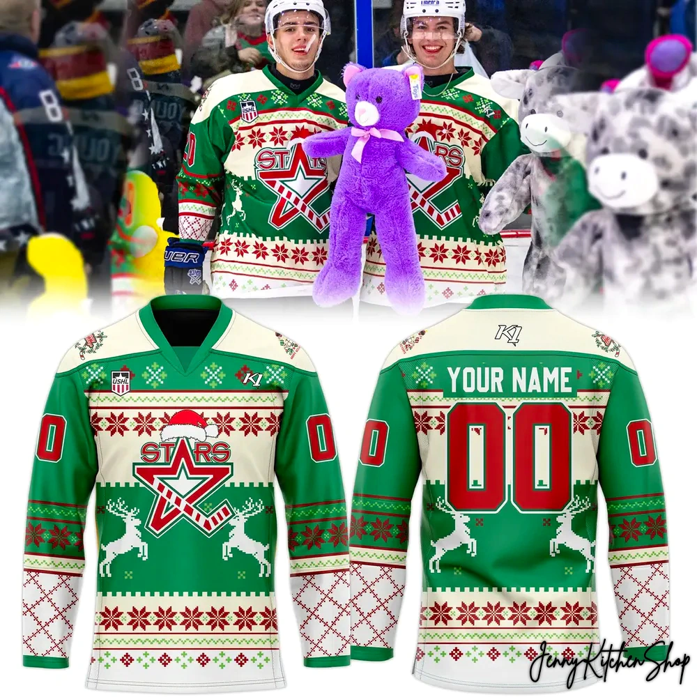 Lincoln Stars Teddy Bear Toss Night 2025 Hockey Jersey, image size:1000x1000
