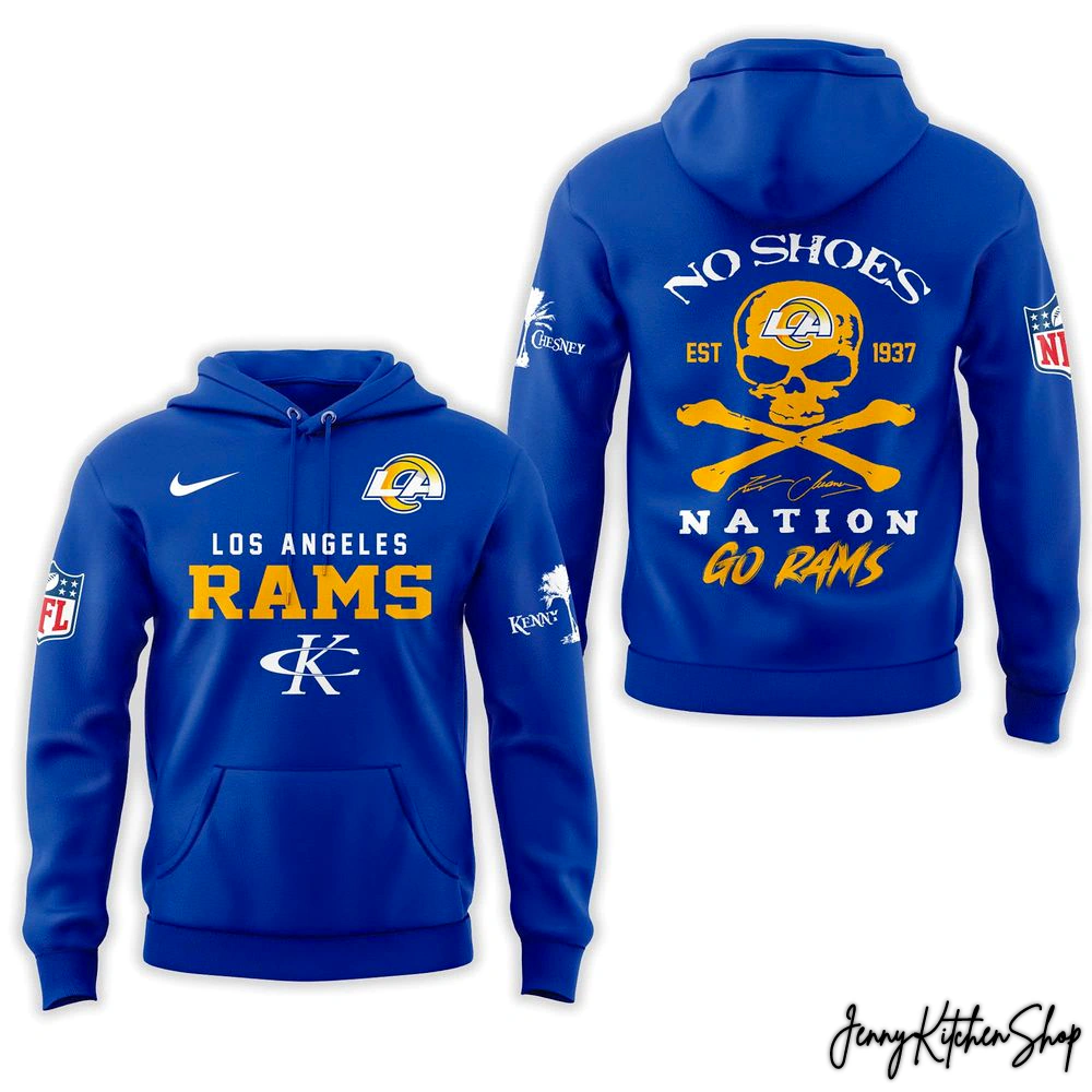 Los Angeles Rams x Kenny Chesney No Shoes Nation Collection Hoodie
