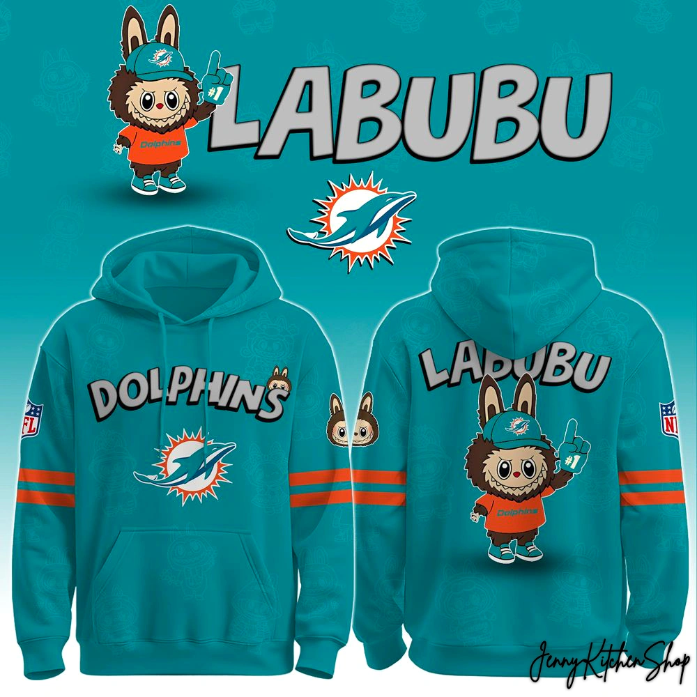 Miami Dolphins x Labubu Hoodie