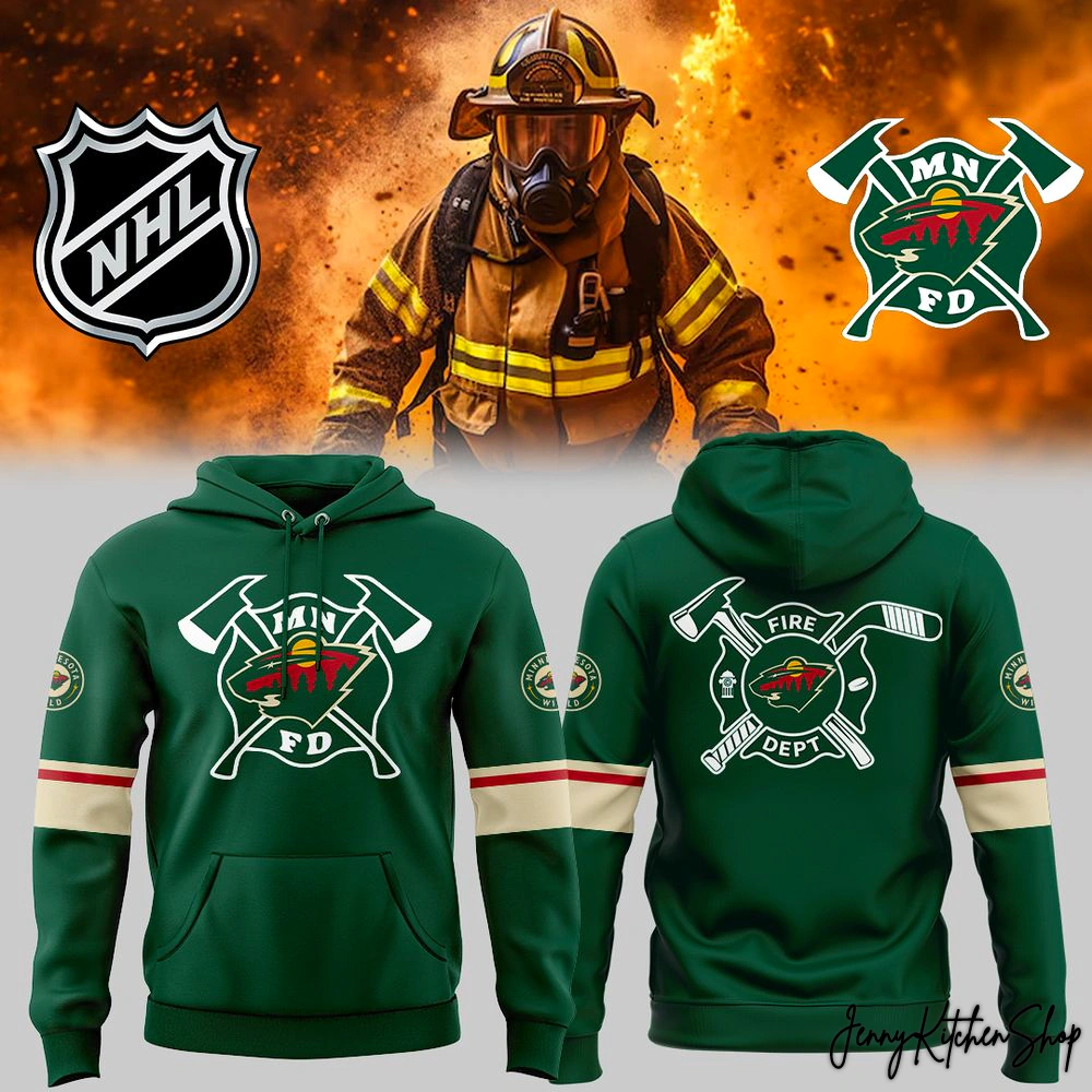 Minnesota Wild Firefighter Appreciation Limited 2025 Hoodie