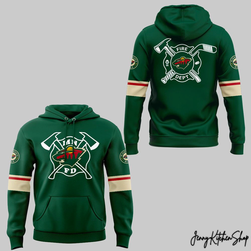 Minnesota Wild Firefighter Appreciation Limited 2025 Hoodie