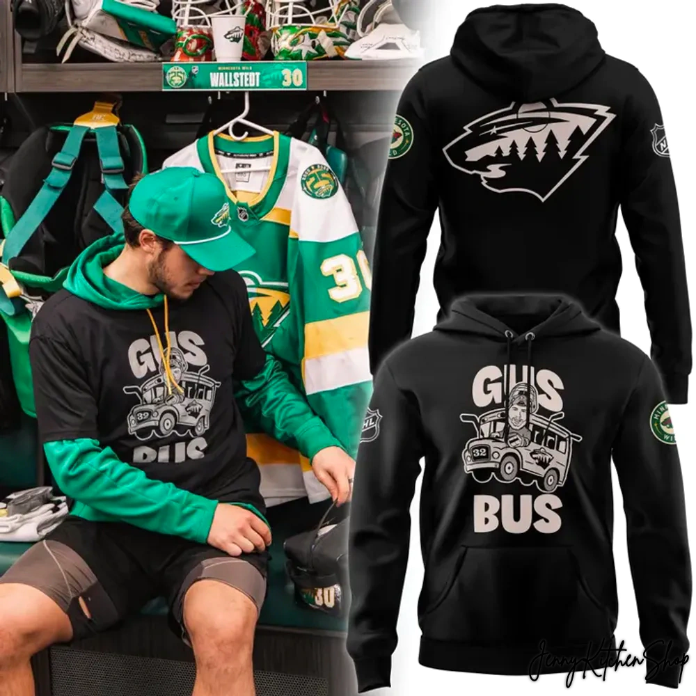 Minnesota Wild Gus Bus New T-Shirt