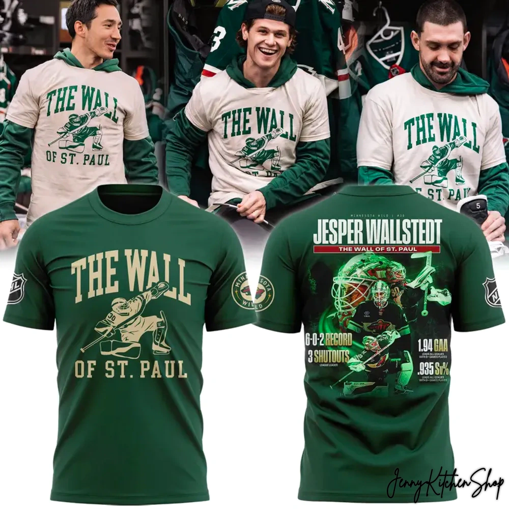 Minnesota Wild The Wall Of St Paul 2025 Green T-Shirt
