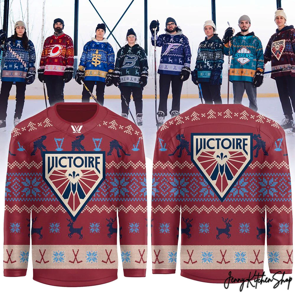 Montréal Victoire PWHL Holiday New Hockey Jersey