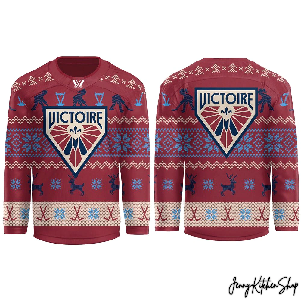 Montréal Victoire PWHL Holiday New Hockey Jersey