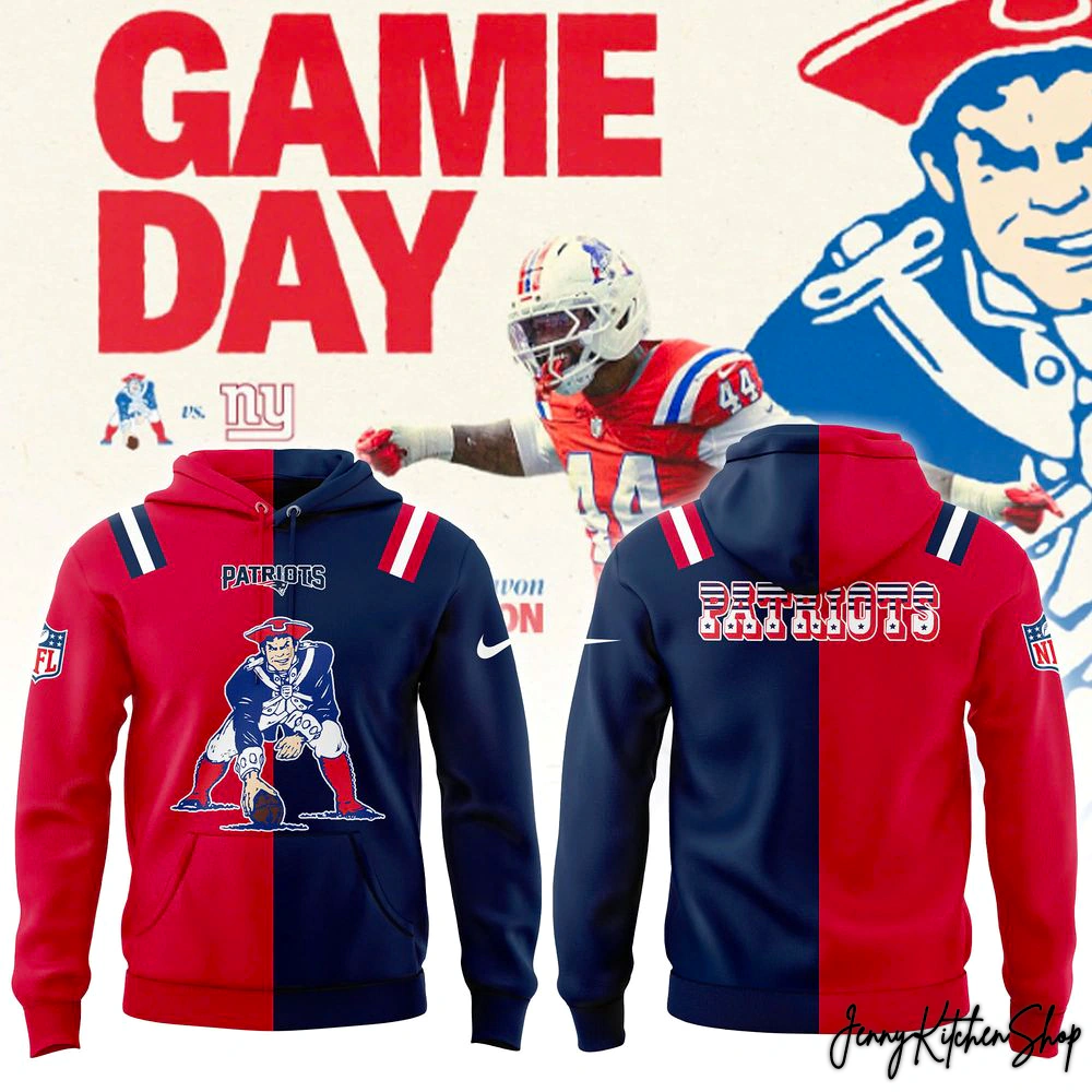 New England Patriots Throwback Mix 2025 Hoodie