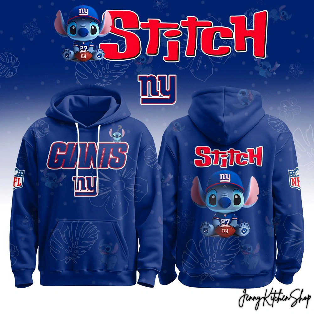 New York Giants x Lilo & Stitch 2026 Limited Hoodie
