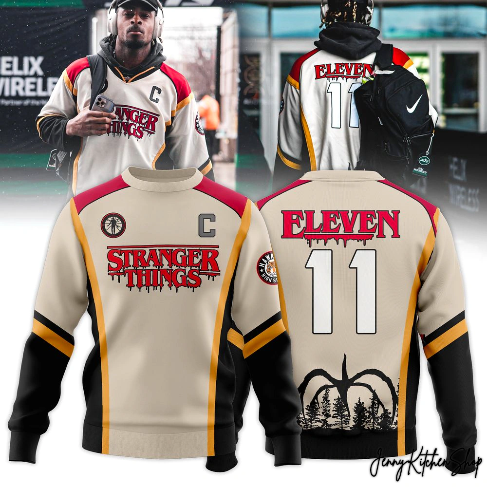 New York Jets Stranger Things 2025 Hoodie