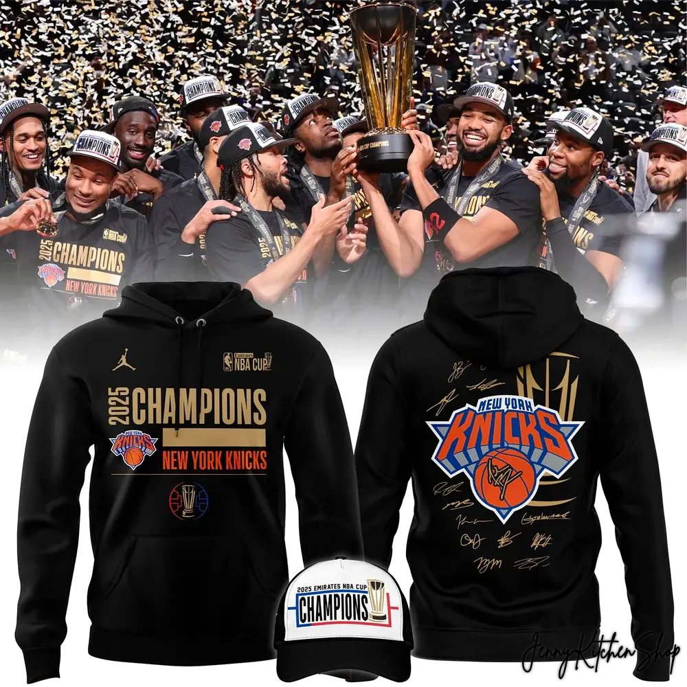 New York Knicks 2025 Champions Collection Hoodie Cap New York Knicks 2025 Champions Collection Hoodie Cap