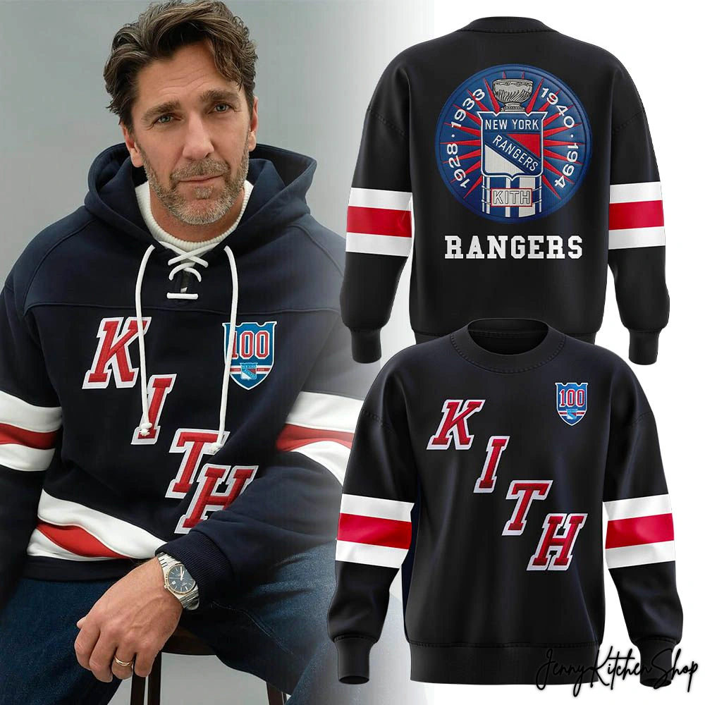 New York Rangers x Henrik Lundqvist 100th Anniversary Limited Hoodie