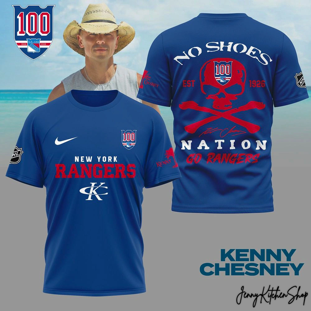 New York Rangers x Kenny Chesney No Shoes Shirt