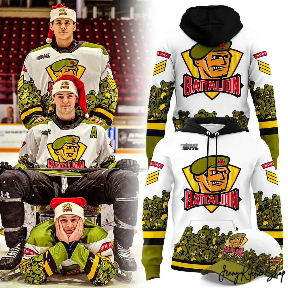 North Bay Battalion Teddy Bear Toss Limited Hoodie