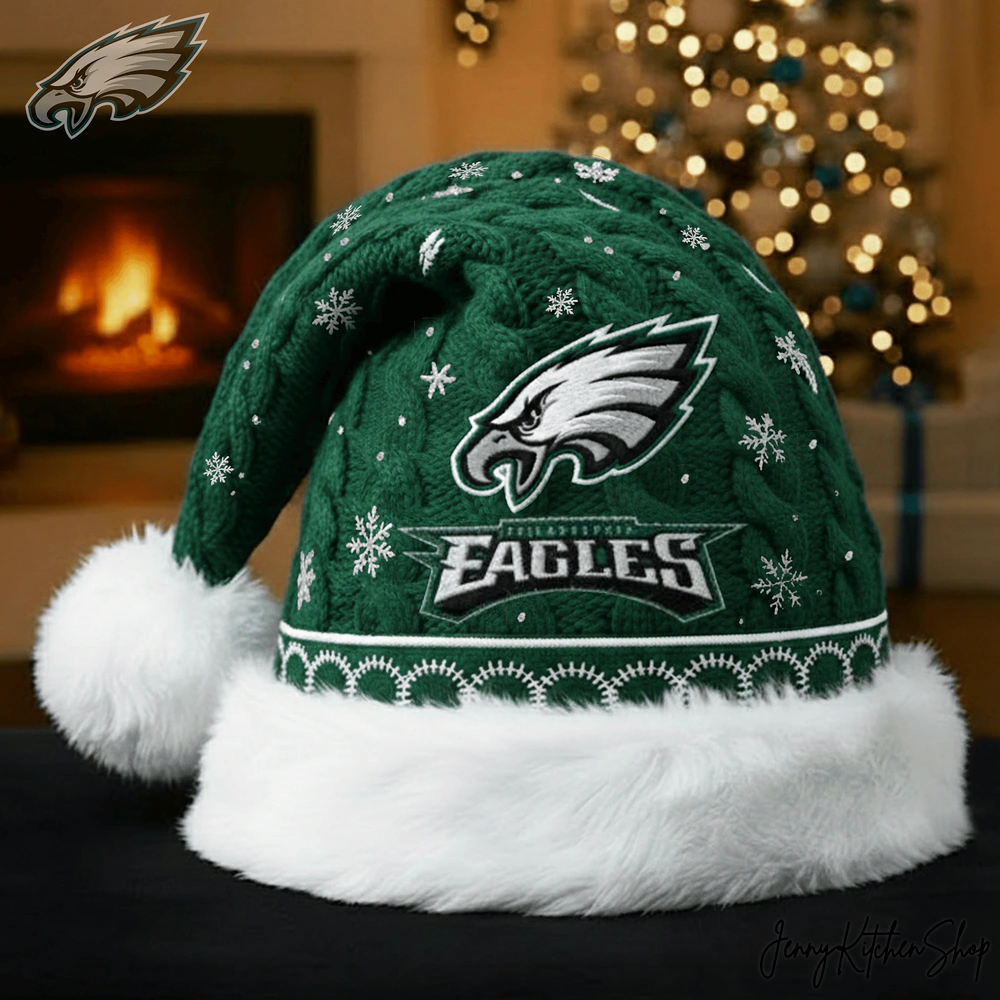 Philadelphia Eagles Merry Christmas Fans Santa Hat Philadelphia Eagles Merry Christmas Fans Santa Hat