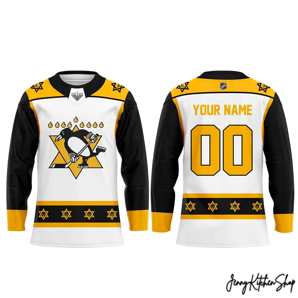 Pittsburgh Penguins Jewish Heritage Night 2025 Custom Jersey