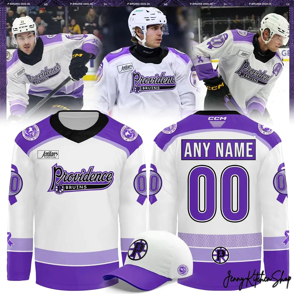 Providence Bruins 2025 Hockey Fight Cancer Jersey