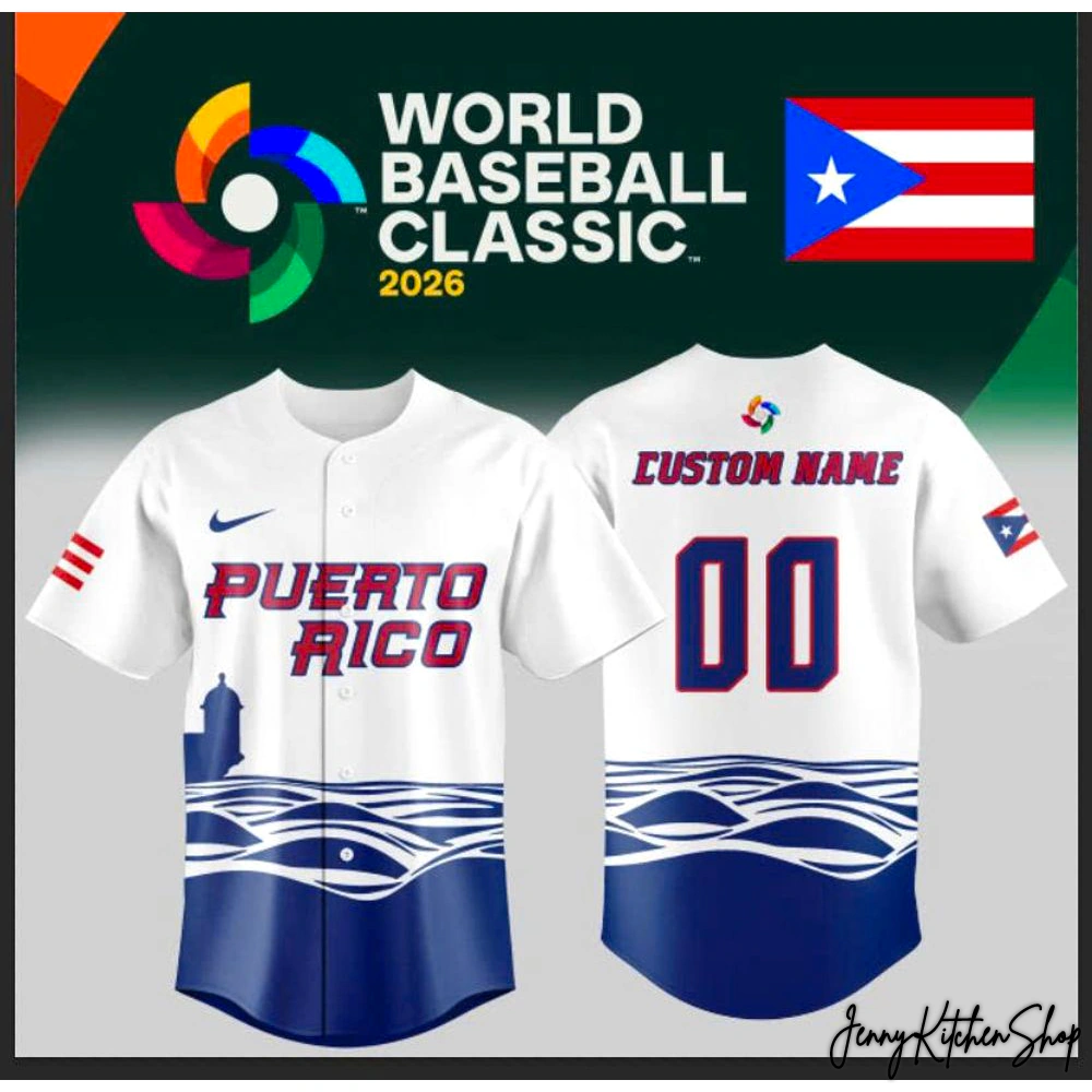 Puerto Rico World Baseball Classic 2026 Baseball Jersey Puerto Rico World Baseball Classic 2026 Baseball Jersey
