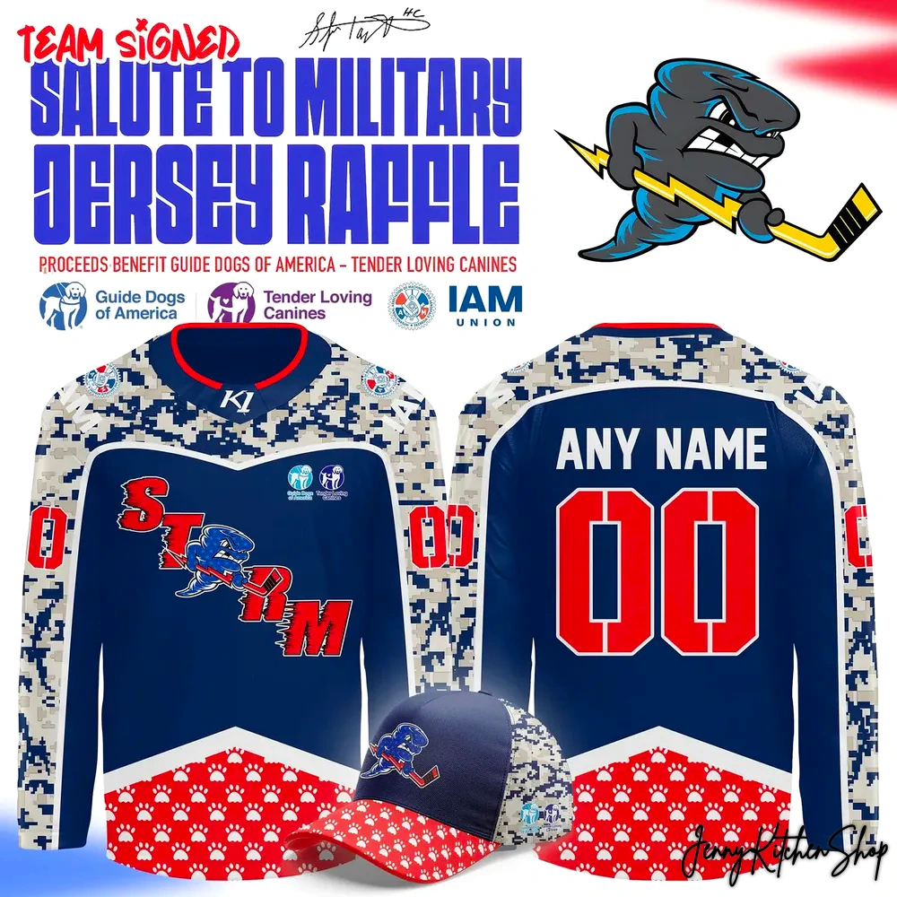 Quad City Storm Military Night Hockey Jersey Quad City Storm Military Night Hockey Jersey