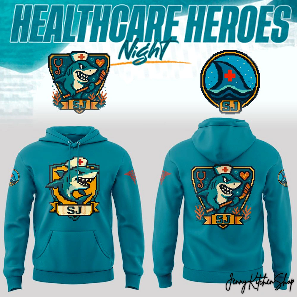 San Jose Sharks Healthcare Heroes 2025-26 Limited Hoodie