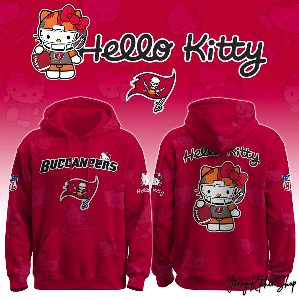 Tampa Bay Buccaneers Hello Kitty For Fans Hoodie Tampa Bay Buccaneers Hello Kitty For Fans Hoodie