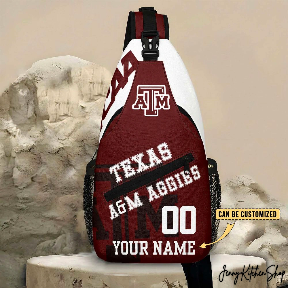 Texas A&M Aggies Football Personalized Sling Bags
