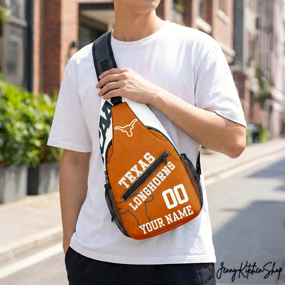Texas Longhorns Football Personalized Sling Bags