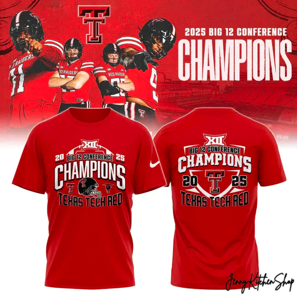 Texas Tech Red Raiders 2025 Big 12 Football Champions Limited Shirt