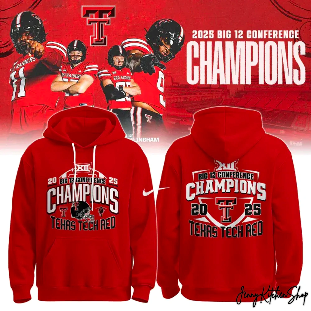 Texas Tech Red Raiders 2025 Big 12 Football Champions Limited Shirt