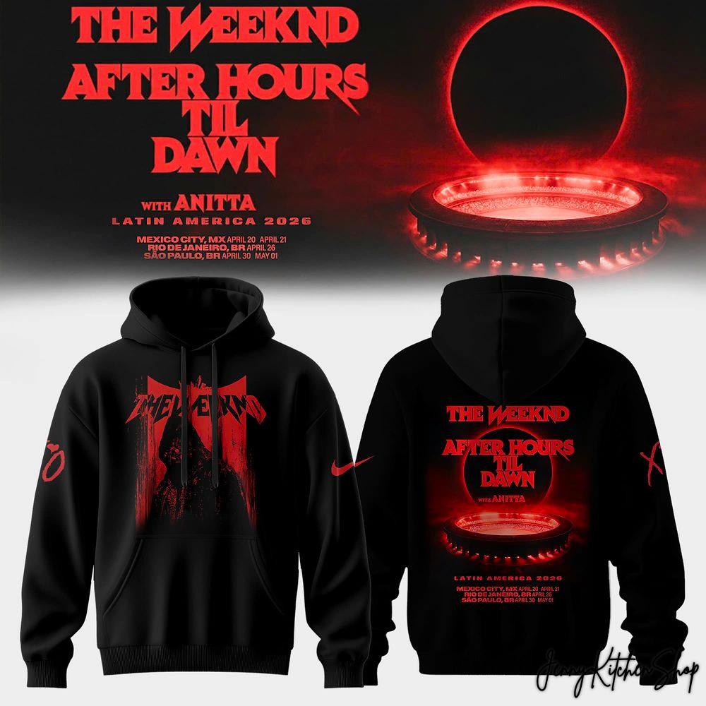 The Weeknd After Hours Til Dawm Tour 2026 Collection Hoodie