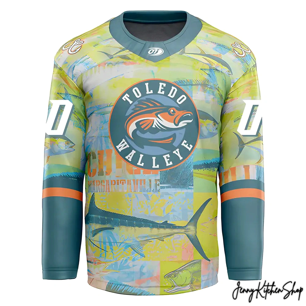 Toledo Walleye Margaritaville Special Edition 2025 Hockey Jersey