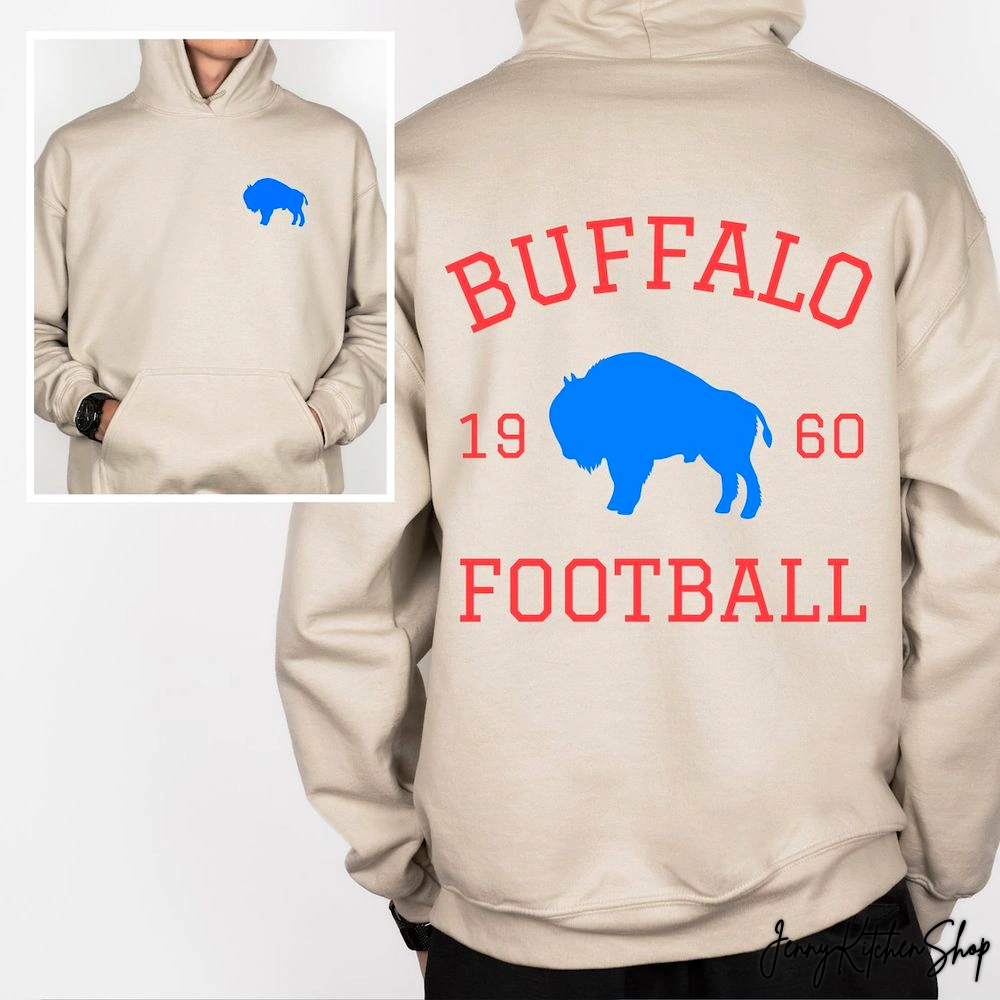 Vintage Buffalo Football Hoodie