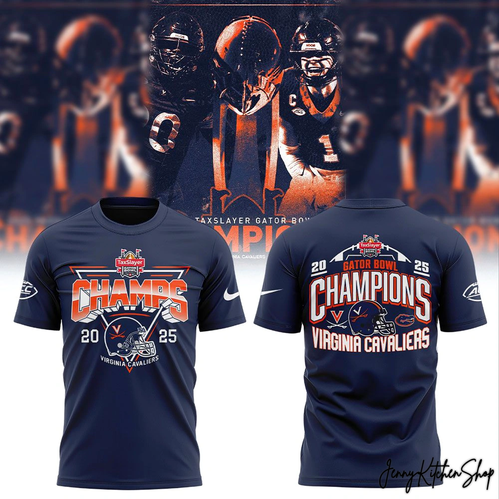 Virginia Cavaliers TaxSlayer Gator Bowl Champions T-Shirt, Hoodie