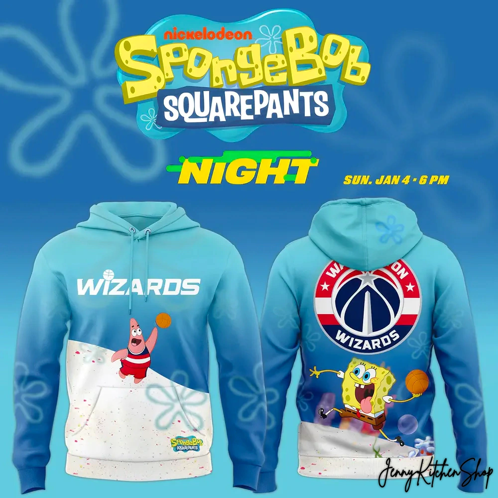 Washington Wizards x SpongeBob SquarePants Night Limited Hoodie