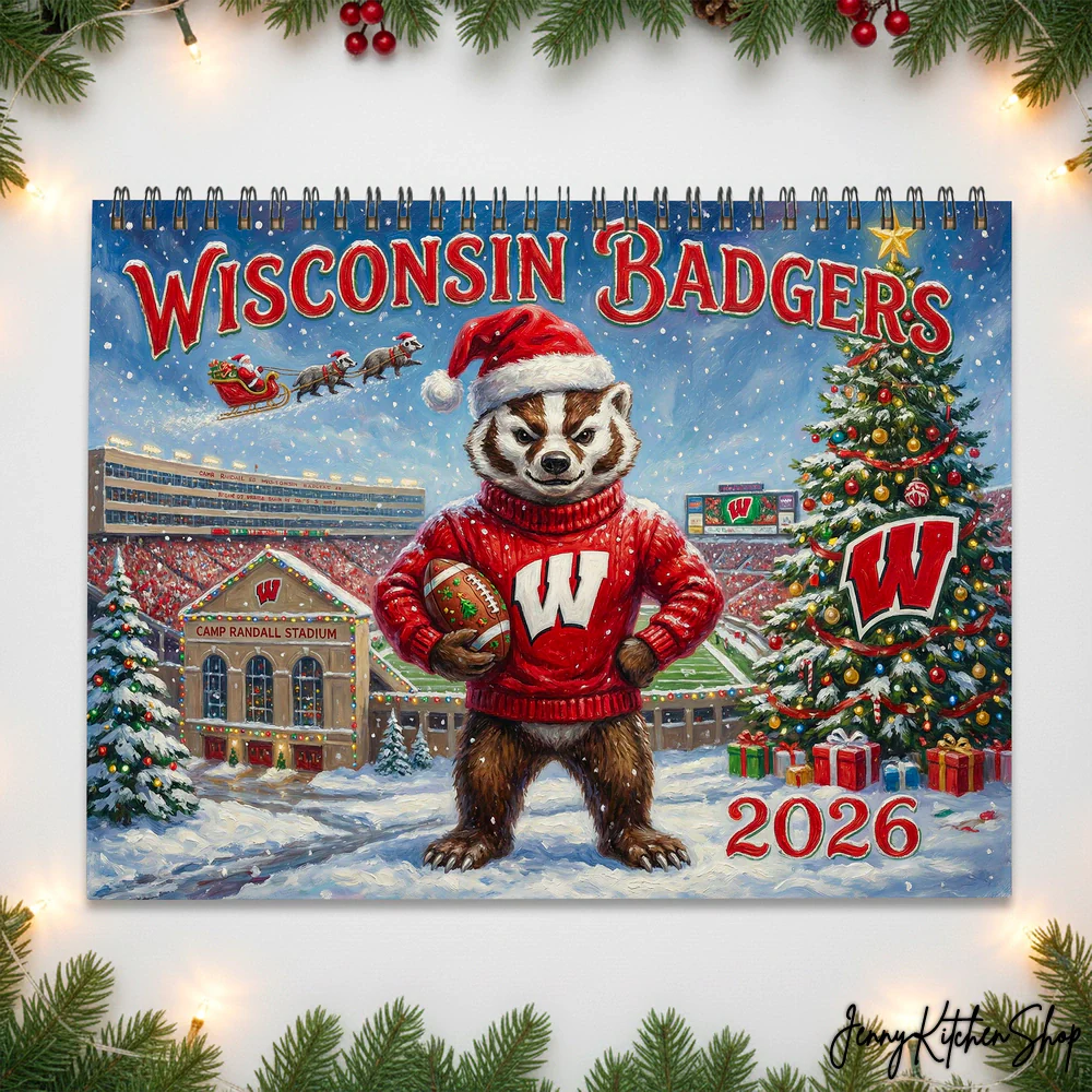 Wisconsin Badgers New Year 2026 Calendar