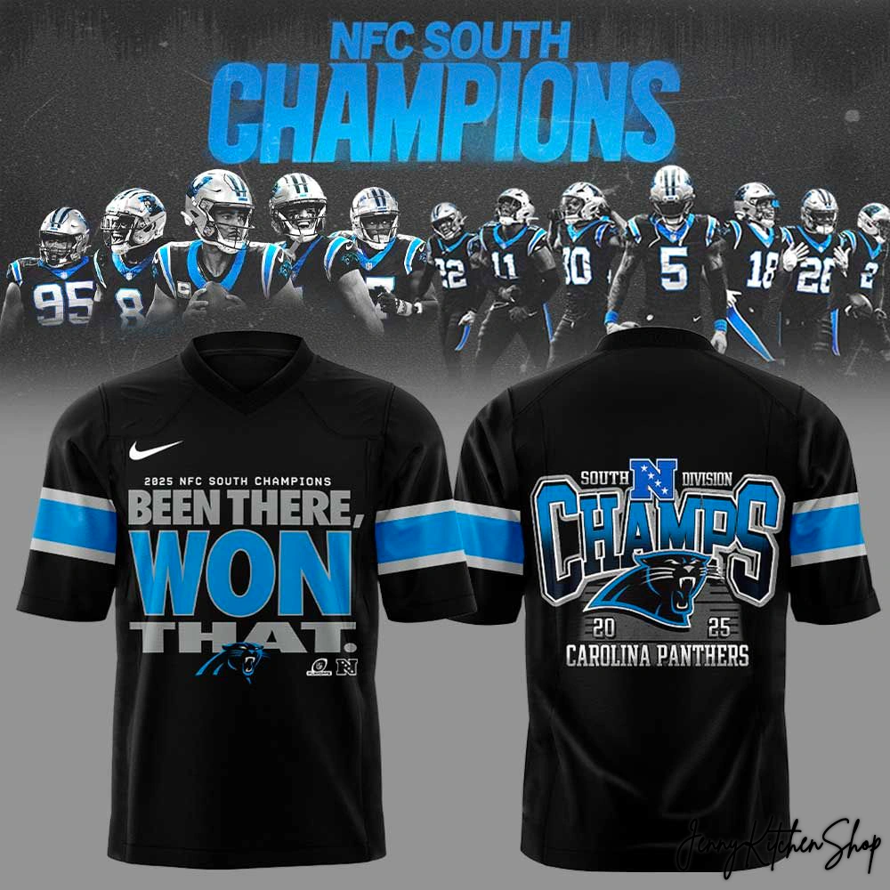 2025 Carolina Panthers NFC South Champions Limited Football Jersey